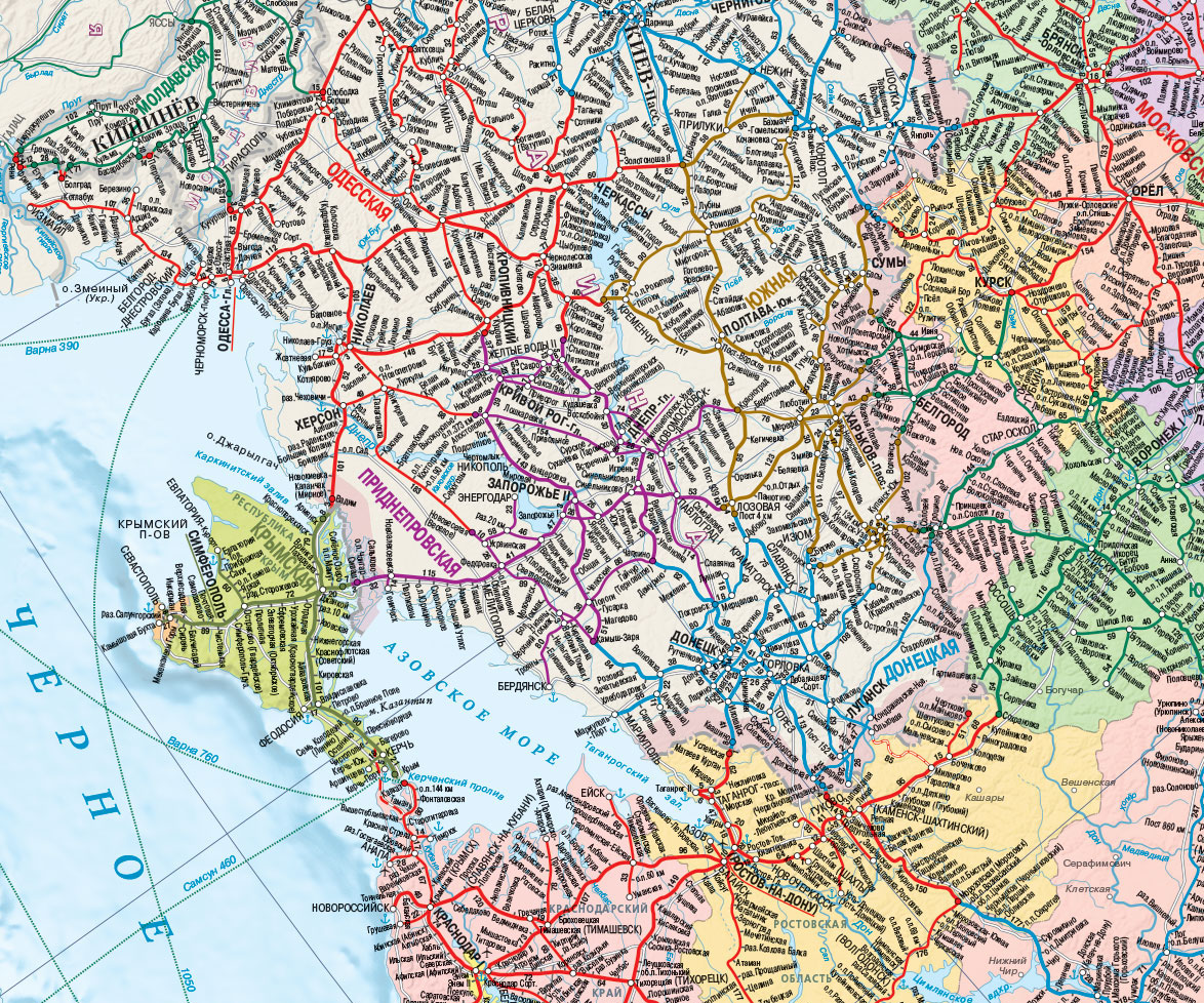Карта ж д станций россии. ЖД дороги России на карте. Железные дороги России и сопредельных государств настенная карта. Карта железных дорог России 2022 Юг. Железные дороги России схема европейская часть.