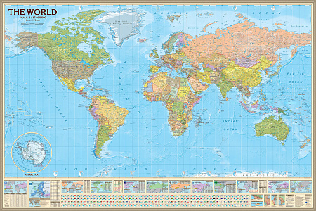 Political world map (mir052)