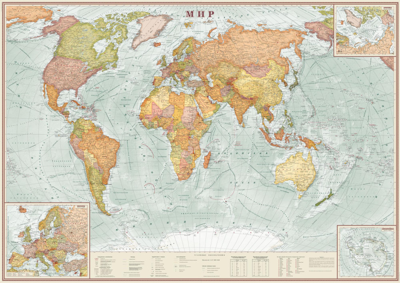 Политическая карта мира (mir032)