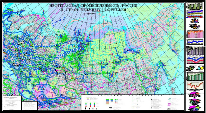 Карта нефть газ и уголь