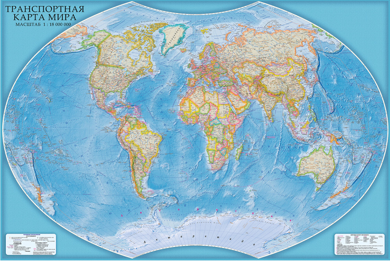 Транспортная карта мира (mir051)