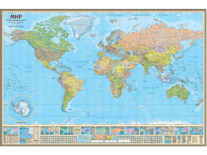 Политическая карта мира (mir017)